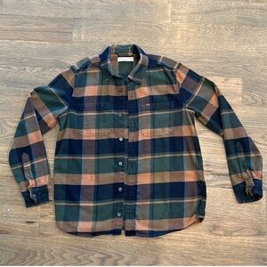 Abercrombie kids Plaid Button-Up flannel shirt size 15/16 like new